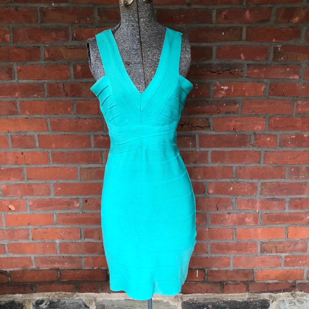 Bebe Green Dress Size M